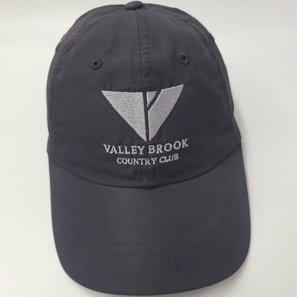 Valley Brook Country Club Hat Adjustable Ouray Black Gray Golf Course Canonsburg